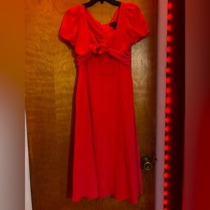 Red dress has only been worn twice